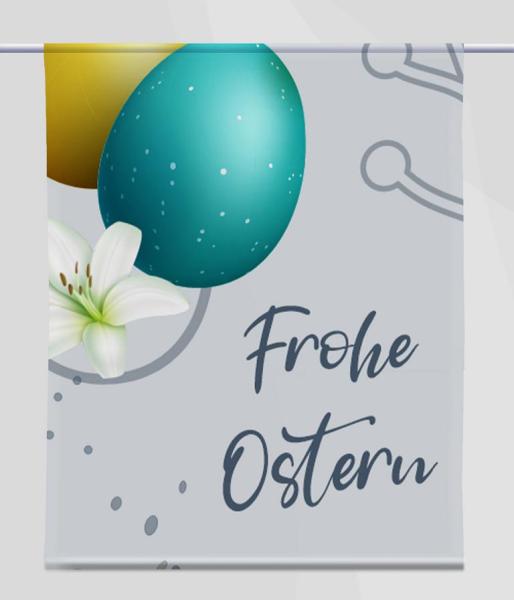 Ostern-griseo twoScheibenhänger eckig